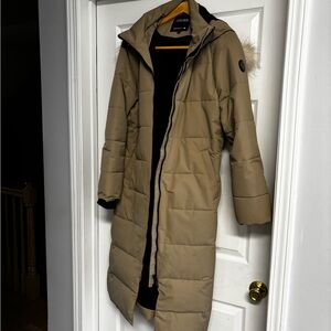 Women's Beige Puffer Coat